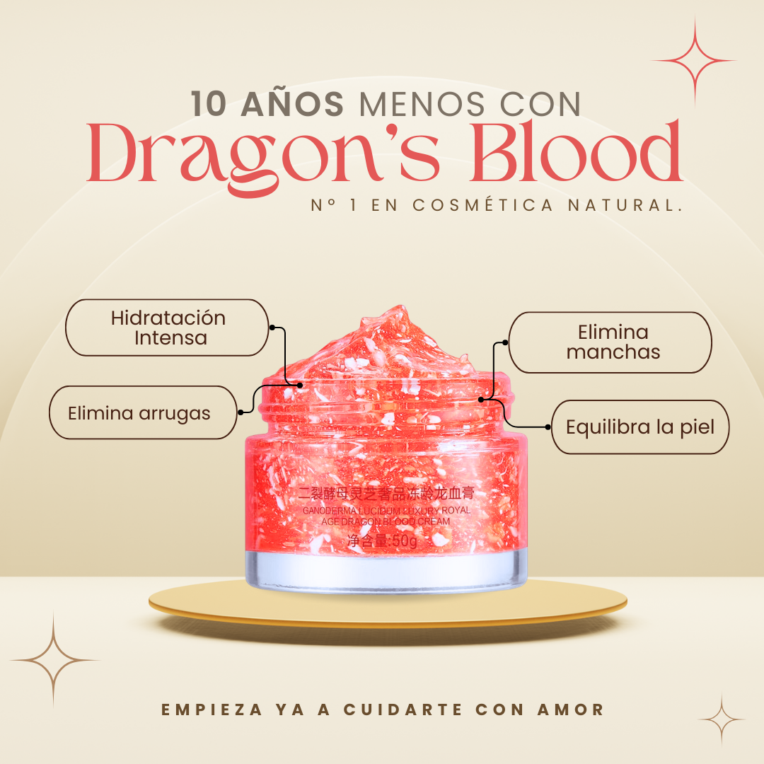 Crema facial rejuvenecedora Dragon's Blood que reduce arrugas y revitaliza la piel